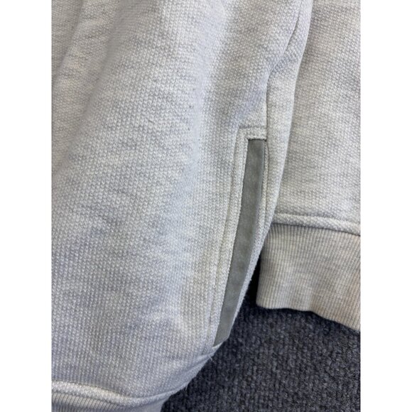 Whitefish Montana Sweatshirt Womens Medium Gray Quarter Zip Embroidered Habitat - Picture 4 of 8